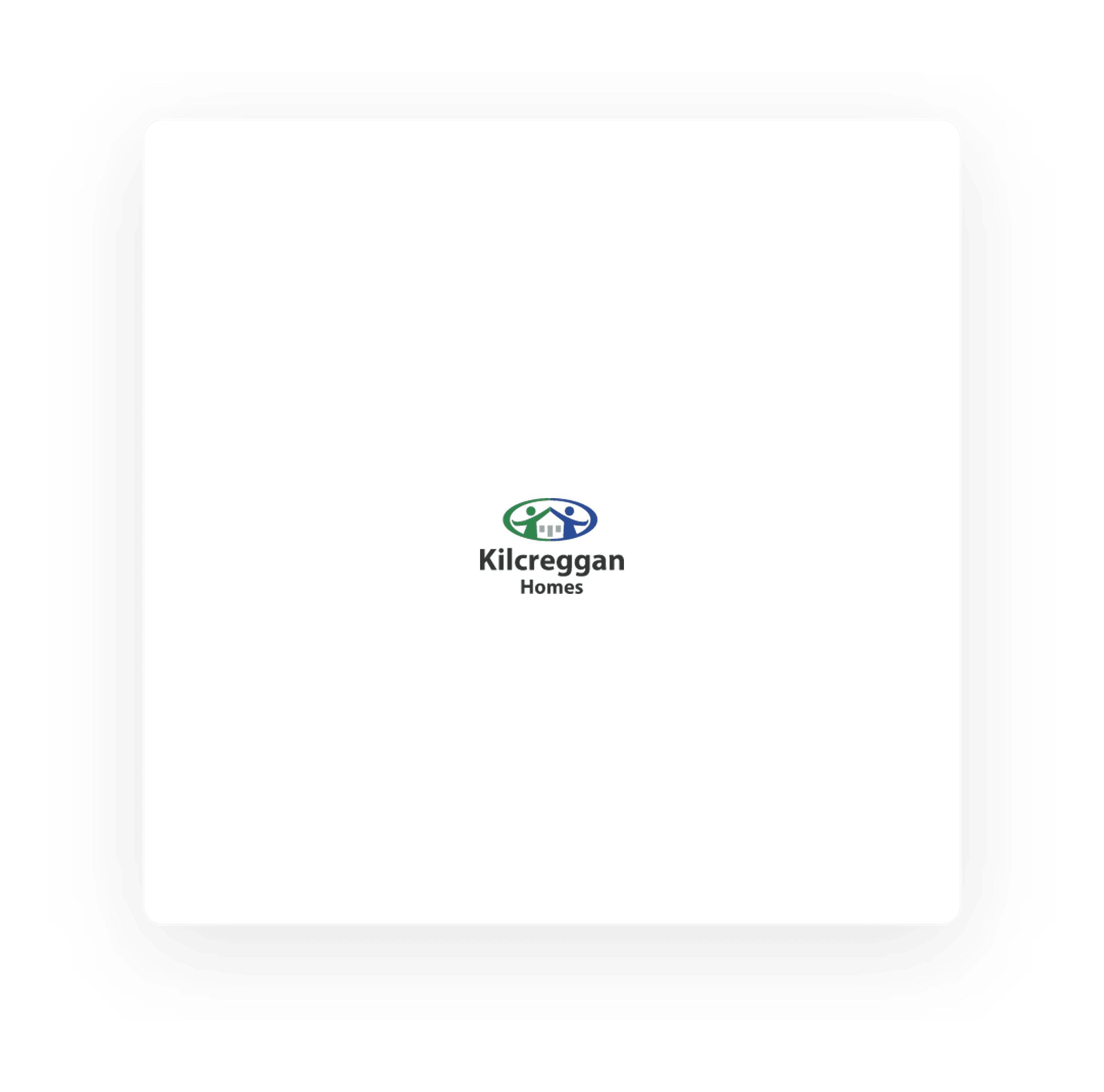 A blank page with the kilcreggan homes logo centered at the top.
