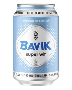 Bavik Super Wit 33cl Can product photo