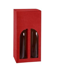 Red 2 Bottle Gift Box and Black Versant Boxes product photo