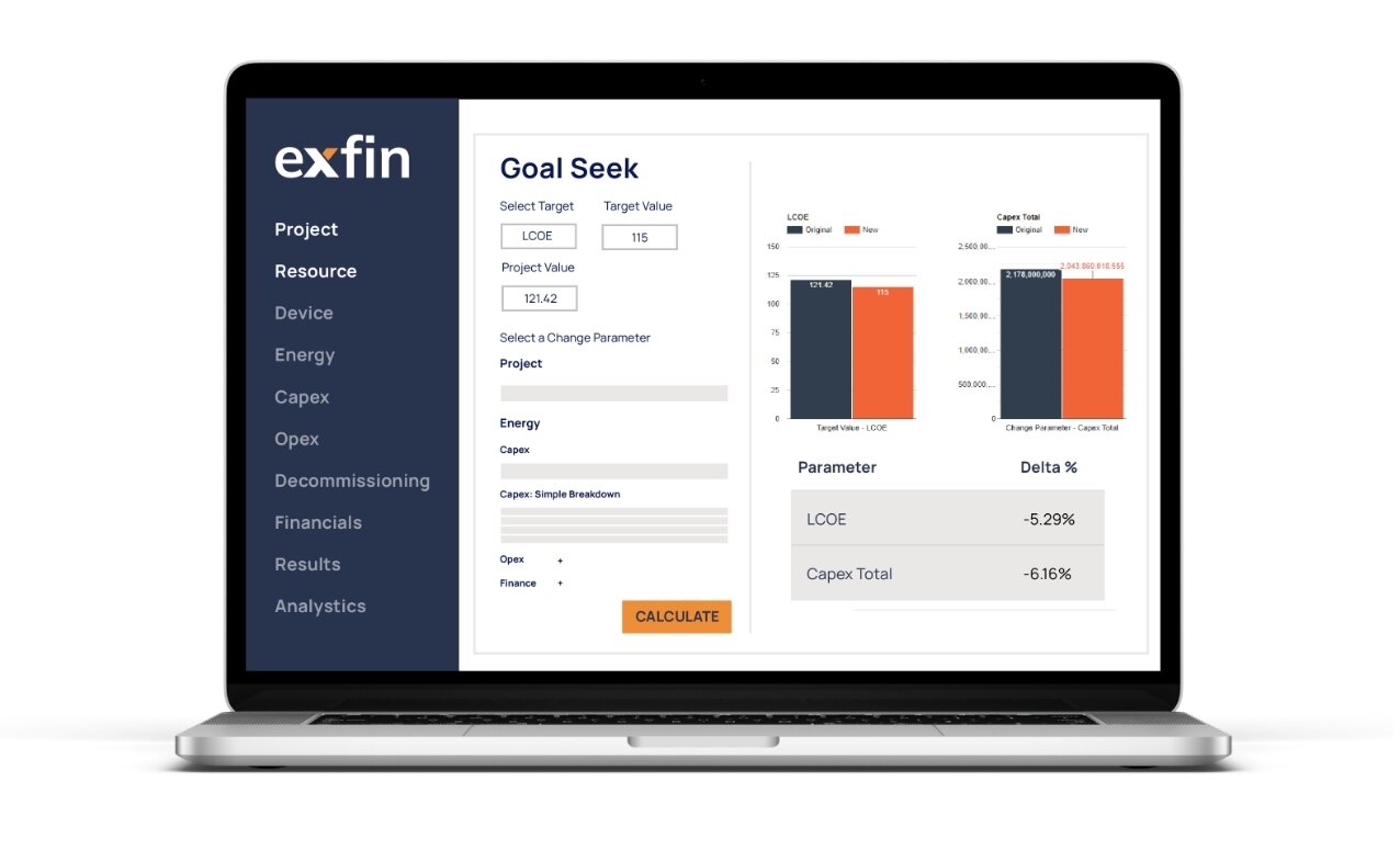 Exfin Renewable Energy Financial Modelling