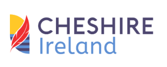 Logo of cheshire ireland featuring stylized flame and wave elements beside the text.