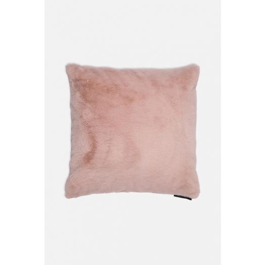 Rino & Pelle | Barocco Faux Fur Cushion -Maple Sugar Pink
