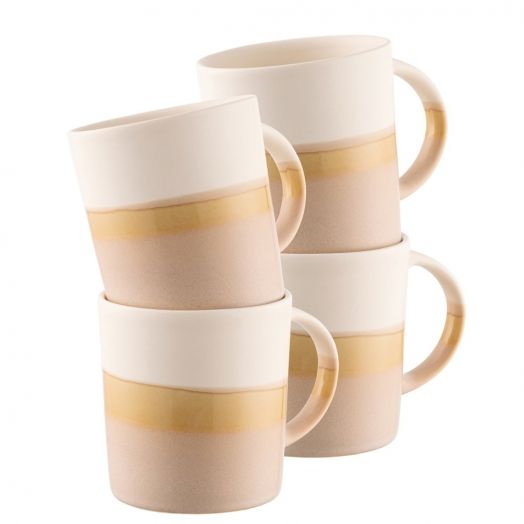 Belleek | Saffron Set of 4 Mugs