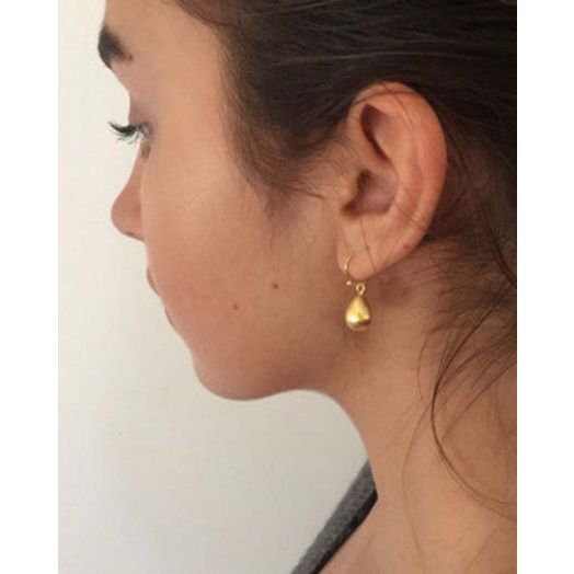 Mary-K | Gold Pear Drop Earrings