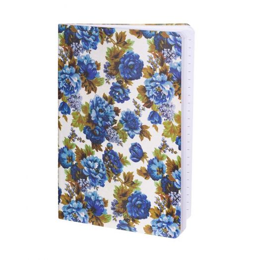 Sass and Belle | Vintage Rose Notebook -Blue