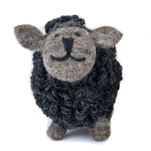 Erin Knitwear | Knitted Sheep Collectible Charcoal Large