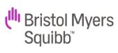 Bristol Myers Squibb logo featuring industrial hose fittings.